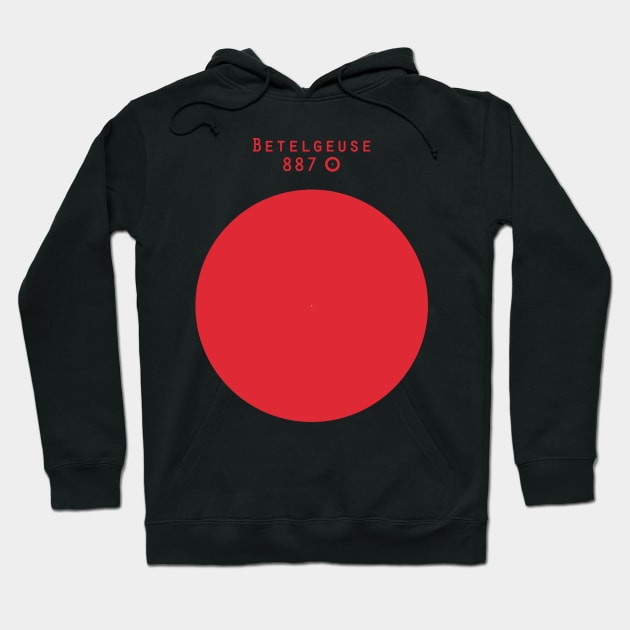 Betelgeuse - Sun size comparison Hoodie by Windy_Desert